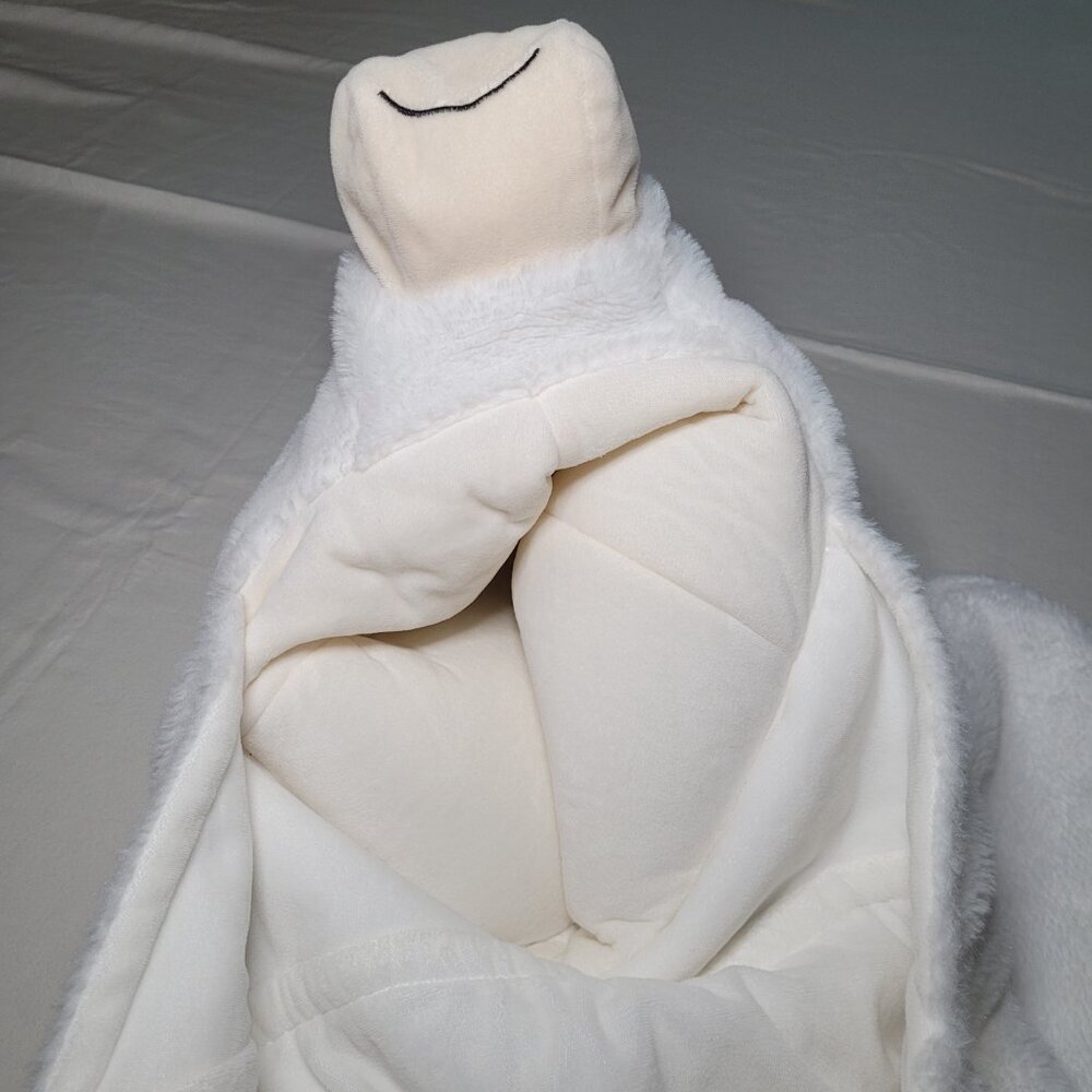 Pillowfort Unicorn Hooded Blanket 40x50 Super Soft White - Picture 10 of 13